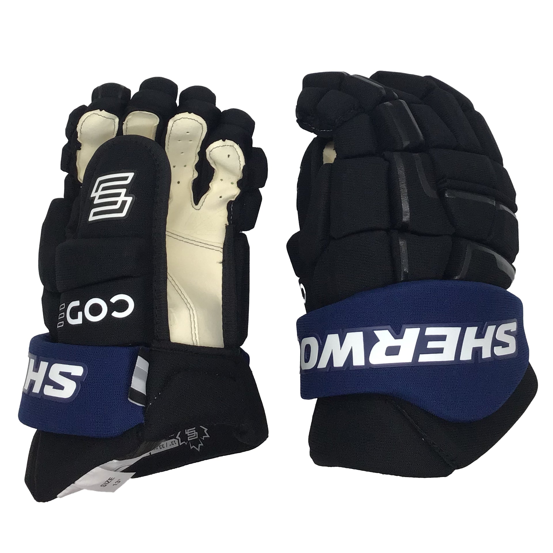 Gants Sherwood Code Encrypt 1 – Gant d'équipe – Maple Leafs de Toronto (noir/bleu)
